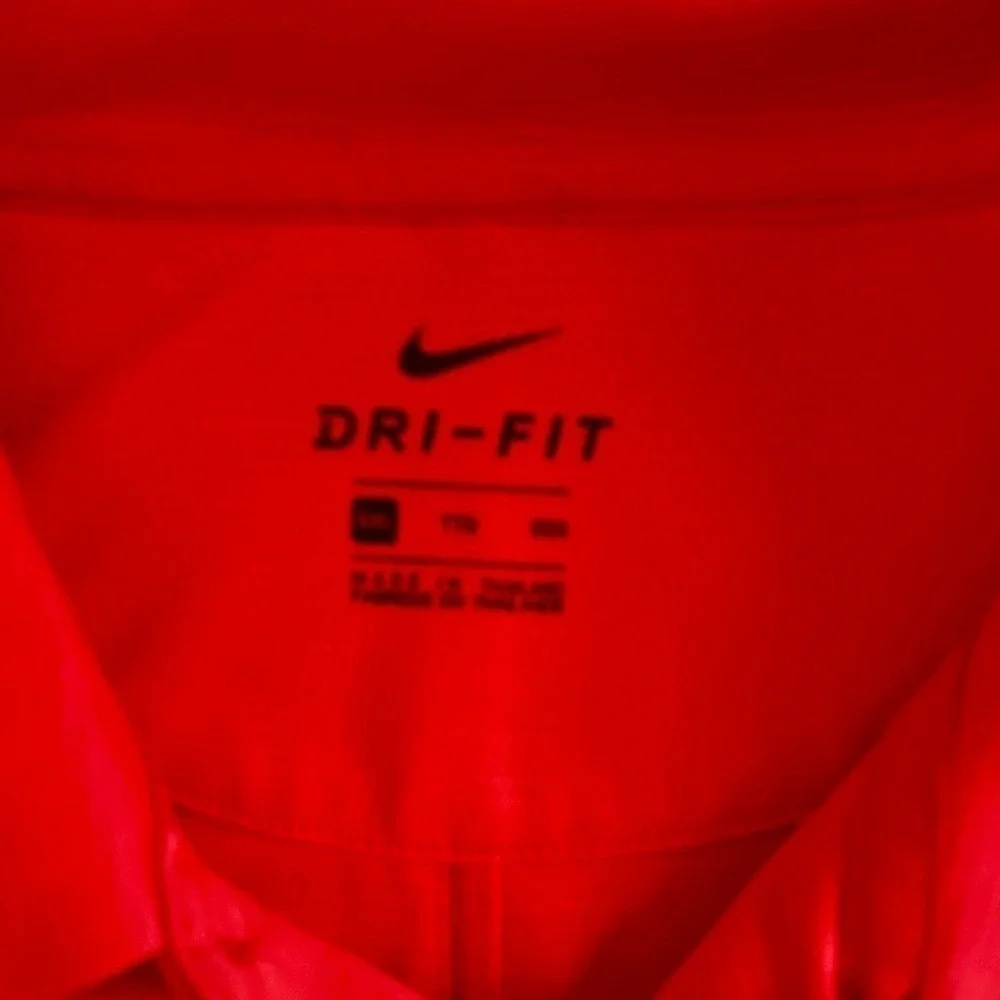 Nike Red Dri-Fit Short Sleeve Polo Shirt Top